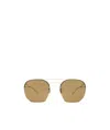 Saint Laurent Round Sunglasses In Brown