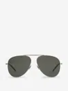Saint Laurent Aviator Sunglasses In Gray