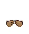 Saint Laurent M137 Amelia Sunglasses In Brown