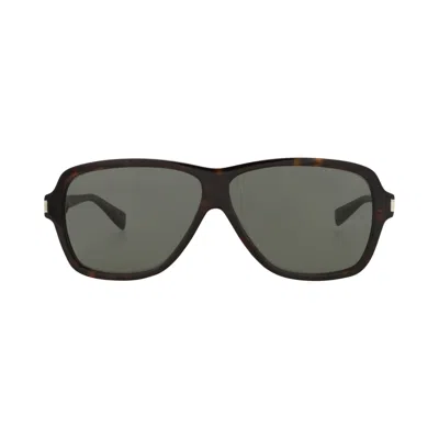 Pre-owned Saint Laurent Aviator Sunglasses 'havana/grey' | Brown | Men's Size Onesize