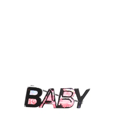 Saint Laurent Baby Brooch In Black