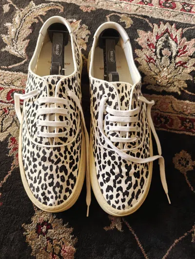 Pre-owned Saint Laurent Baby Cats 11-44 Shoes In White