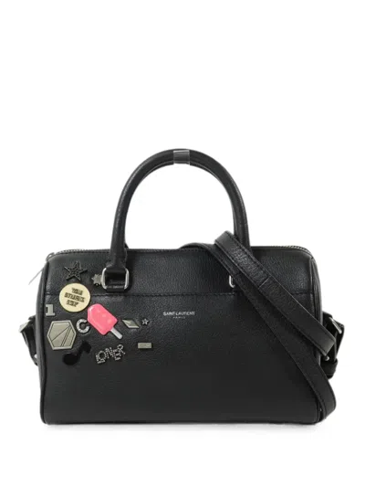 Pre-owned Saint Laurent Baby Duffle Two-way Handbag In ブラック