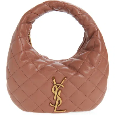 Saint Laurent Baby Icare Quilted Leather Hobo Bag In Pattern