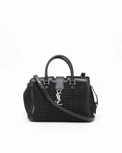 Saint Laurent Baby Raffia Downtown Cabas Bag