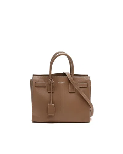 Saint Laurent Baby Sac De Jour Bag In Brown