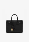 Saint Laurent Baby Sac De Jour Leather Tote Bag In Black