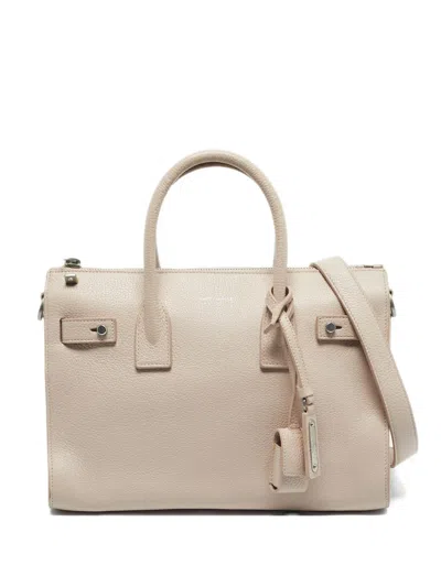 Pre-owned Saint Laurent Baby Sac De Jour Leather Tote Bag In Pink
