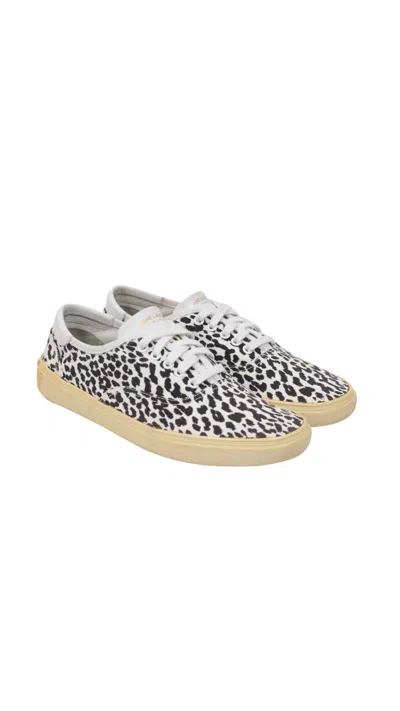 Pre-owned Saint Laurent Babycat Skate Sneakers White Black
