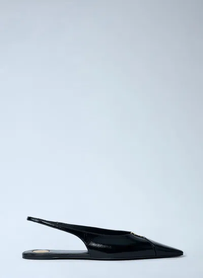 SAINT LAURENT BABYLON 00 SLINGBACK BALLERINA FLATS