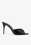 Saint Laurent Babylone 90 San Leather Sandals In Black