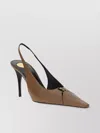Saint Laurent Camel Nappa Leather Babylone 90 Pumps
