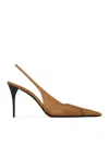 Saint Laurent Leather Babylone Slingback Pumps 90