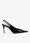 Saint Laurent Babylone 80 Leather Slingback Heels