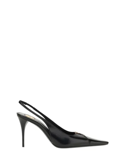 Saint Laurent Babylone 90 Pump Shoes In Black