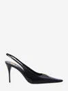 Saint Laurent Babylone Breteuil Slingback Pumps In Smooth Leather In Black
