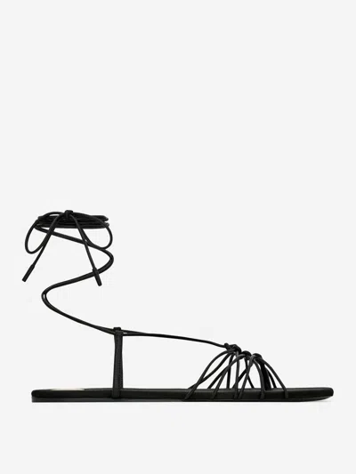 SAINT LAURENT SAINT LAURENT BABYLONE LEATHER SANDALS