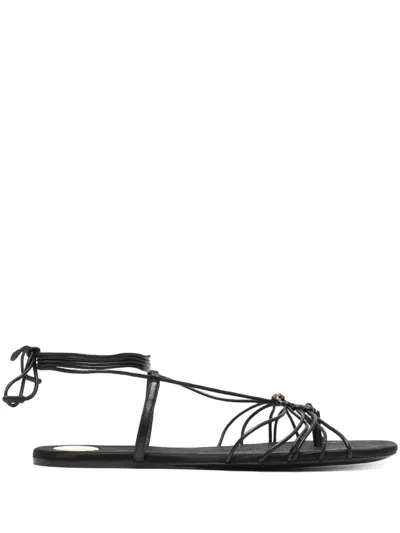 SAINT LAURENT SAINT LAURENT ANKLE STRAP BABYLONE FLAT SANDALS SHOES