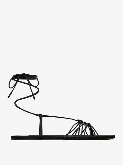 SAINT LAURENT SAINT LAURENT BABYLONE LEATHER SANDALS
