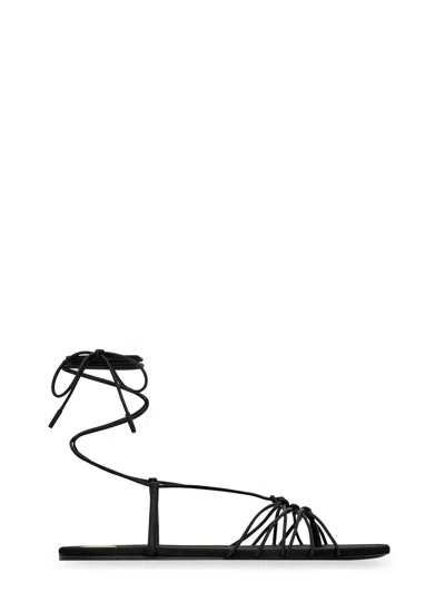 Saint Laurent Babylone Leather Sandals In Multi