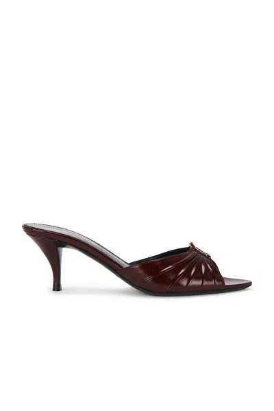 Saint Laurent Babylone Mule Sandal In Brown
