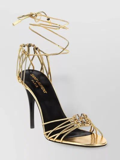 Saint Laurent "babylone" Open Toe Strappy Sandals