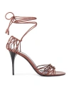 Saint Laurent Babylone Sandal In Aesthetic Brown