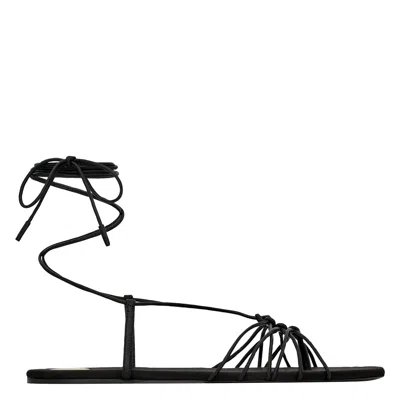 Saint Laurent Babylone Sandals In Black