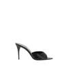 Saint Laurent Babylone 90 San Leather Sandals In Black