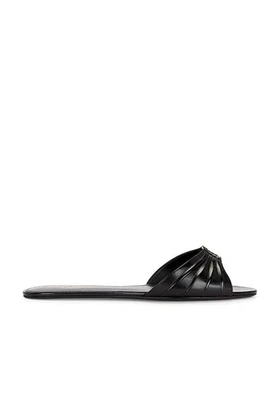 Saint Laurent Babylone Slide Sandal In Multi