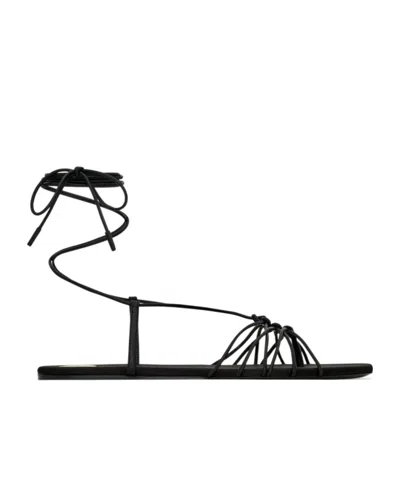 SAINT LAURENT BABYLONE SANDALS IN SMOOTH LEATHER