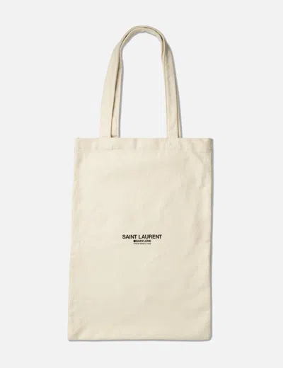 Saint Laurent Babylone Tote Bag In Beige