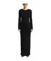 Saint Laurent Backless Dress In Black