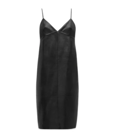 SAINT LAURENT SAINT LAURENT BACKLESS V-NECK DRESS