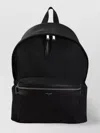 Saint Laurent Backpack With Adjustable Straps And Front Zip Pocket