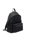 Saint Laurent Backpack With Leather Shell In Black