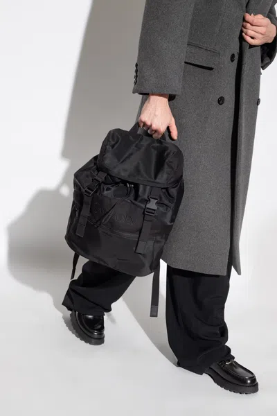 Saint Laurent Backpack With Logo In Black