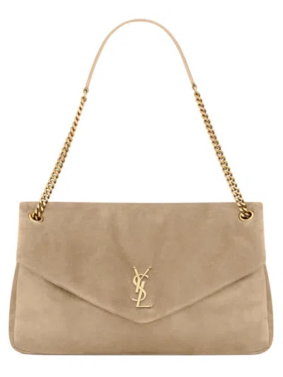Saint Laurent Bag "calypso" Large In Sand