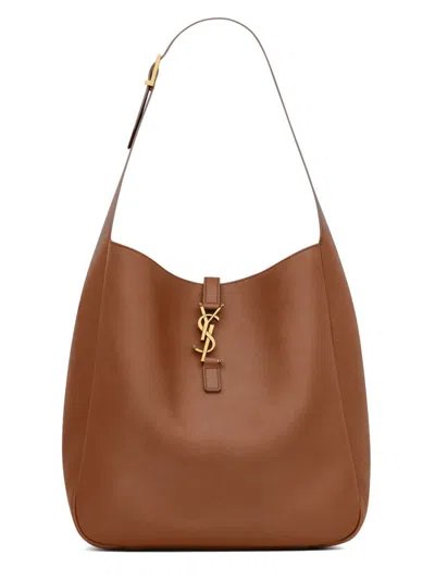 Saint Laurent Bag "la 5 À 7" Large In Brown