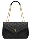 Saint Laurent Large Chevron Quilted Bag With Chain Strap