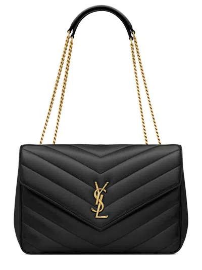 Saint Laurent Bag "loulou" Large In Black