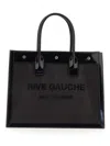 Saint Laurent Rive Gauche Tote Bag In Black
