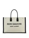 Saint Laurent Bag Tote Rive Gau In Greggio/nero/nero/ne