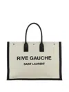 Saint Laurent Bag Tote Rive Gau In Greggio/nero/nero/ne