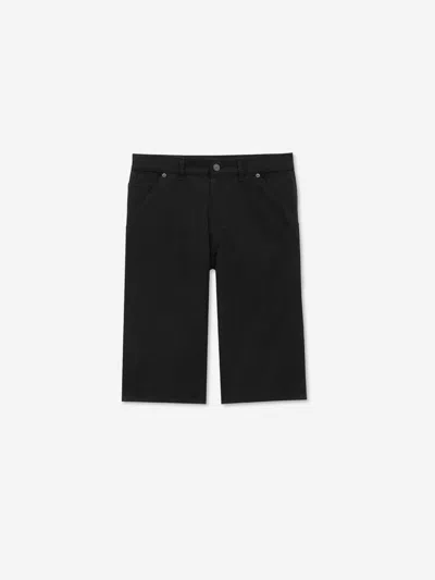 Saint Laurent Baggy Denim Bermuda Shorts In Black
