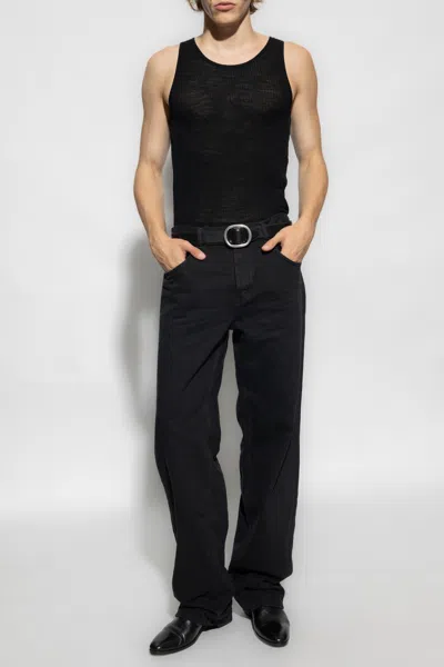 Saint Laurent Baggy Jeans In Black
