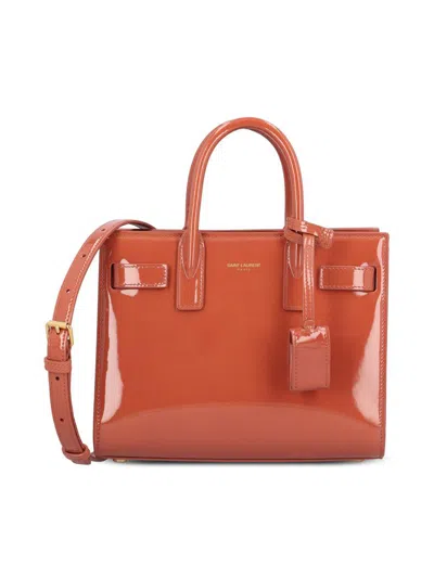 Saint Laurent Bags In Natur/mild Rose
