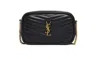 Saint Laurent Mini Lou Bag In Calfskin, Quilted Design, Signature Ysl Logo Plaque, Top