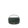 Saint Laurent Voltaire Bag In Box Leather In Green