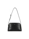 Saint Laurent Logo Shoulder Bag In Black